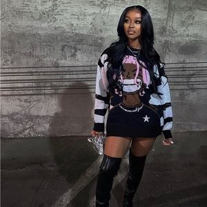 Trendy Anime rapper sweater